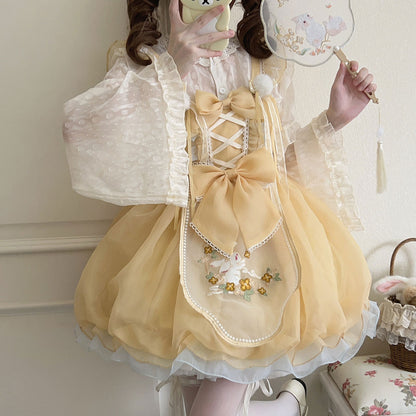 Rabbit Flower Bow Dress Set SE23418
