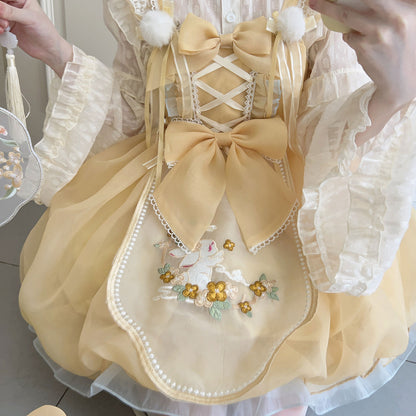 Rabbit Flower Bow Dress Set SE23418