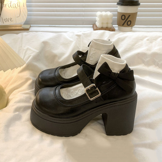Retro Chunky Heels Shoes SE23369