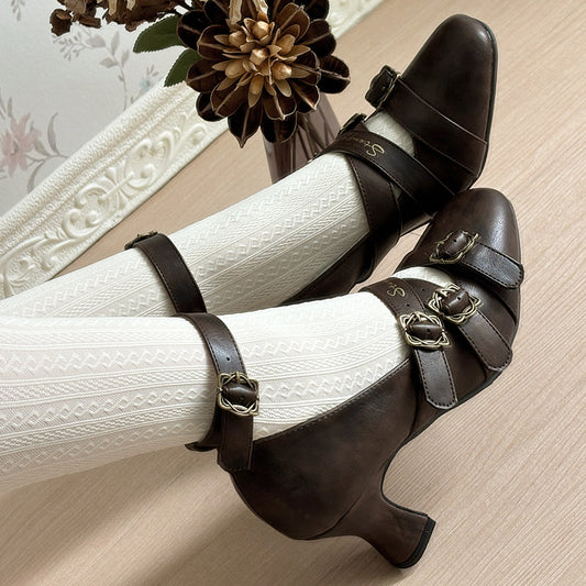 Retro Lolita Heels Shoes SE23788