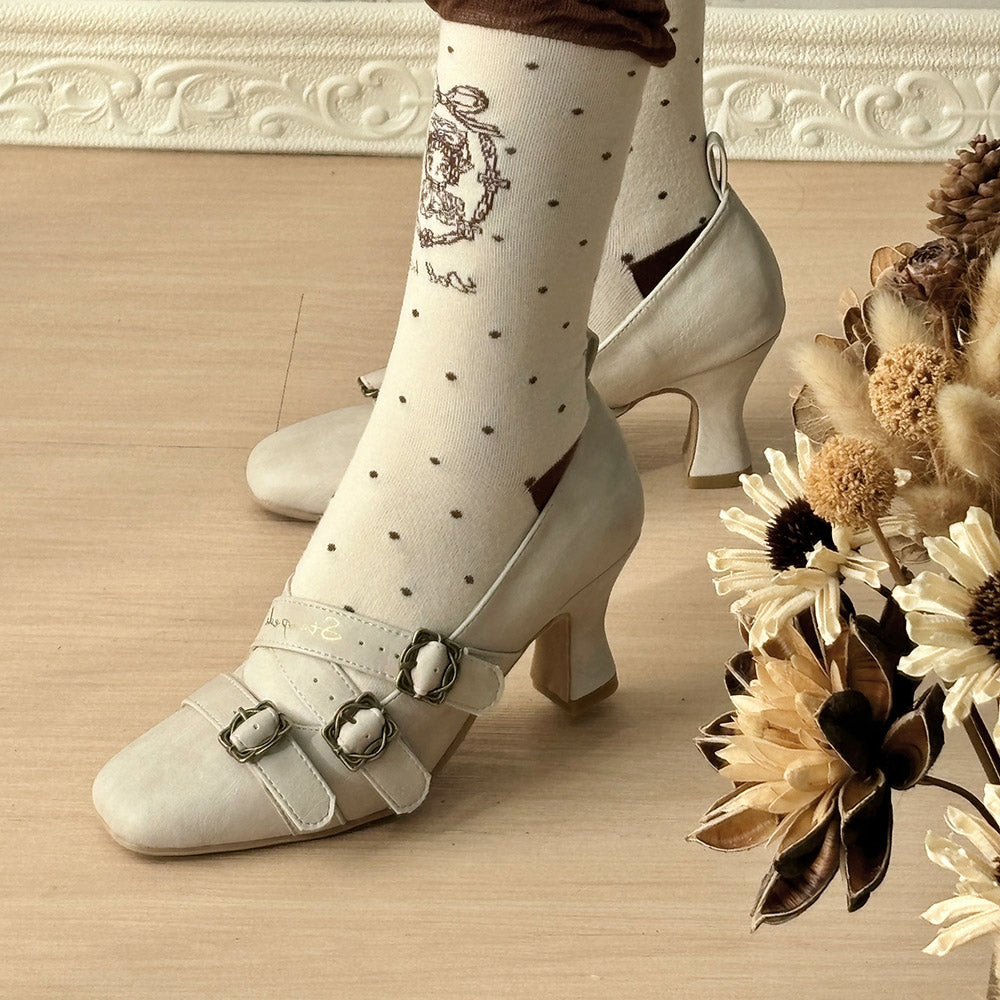 Retro Lolita Heels Shoes SE23788