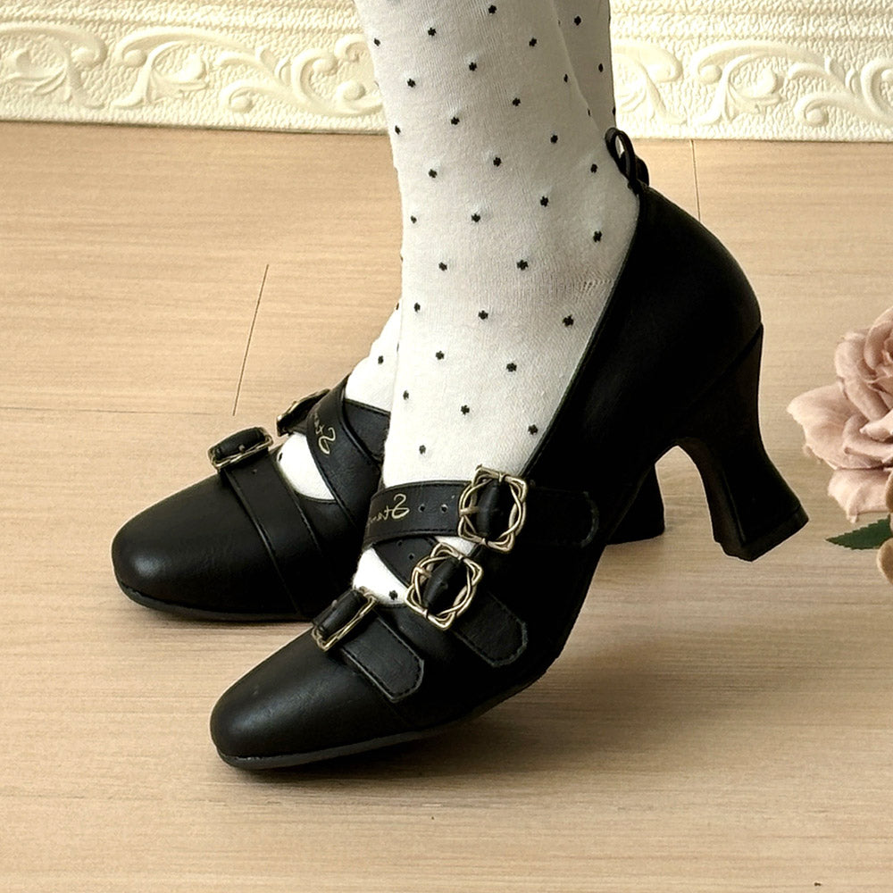 Retro Lolita Heels Shoes SE23788
