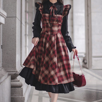 Retro Plaid Dress SE23615