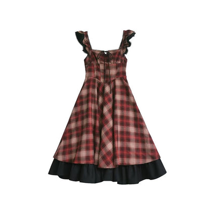 Retro Plaid Dress SE23615