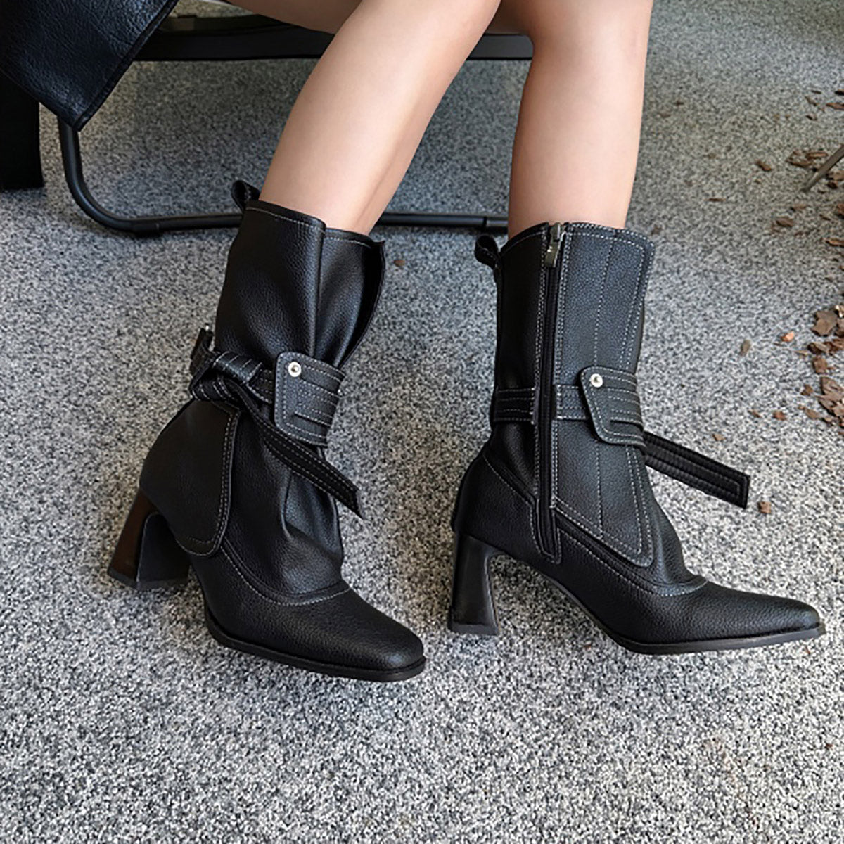 Retro Pu Motorcycle Shoes SE23782