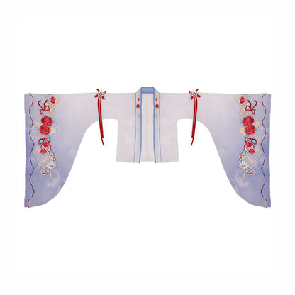 Ribbon Floral Embroidery Dress Set SE22761