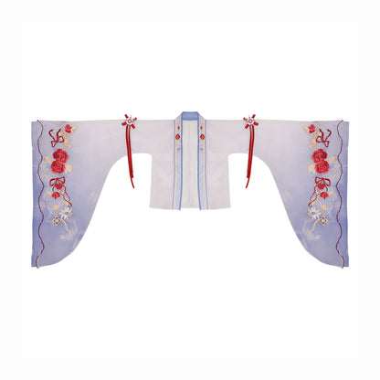 Ribbon Floral Embroidery Dress Set SE22761