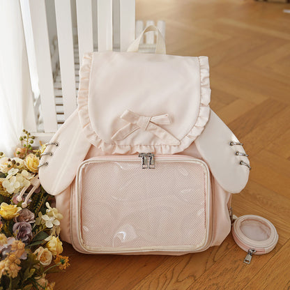 Ruffled Bowknot Rabbit Backpack SE23805