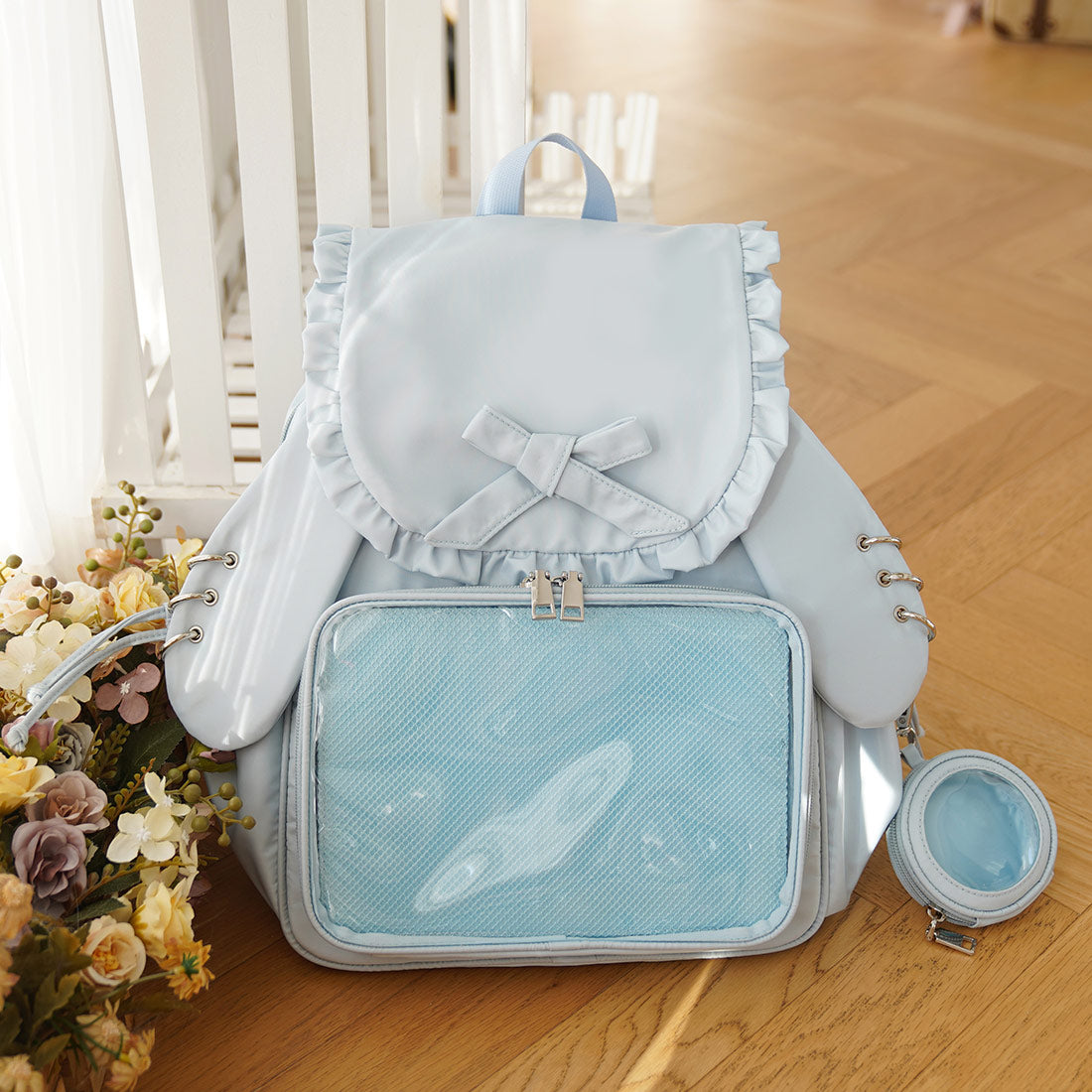 Ruffled Bowknot Rabbit Backpack SE23805