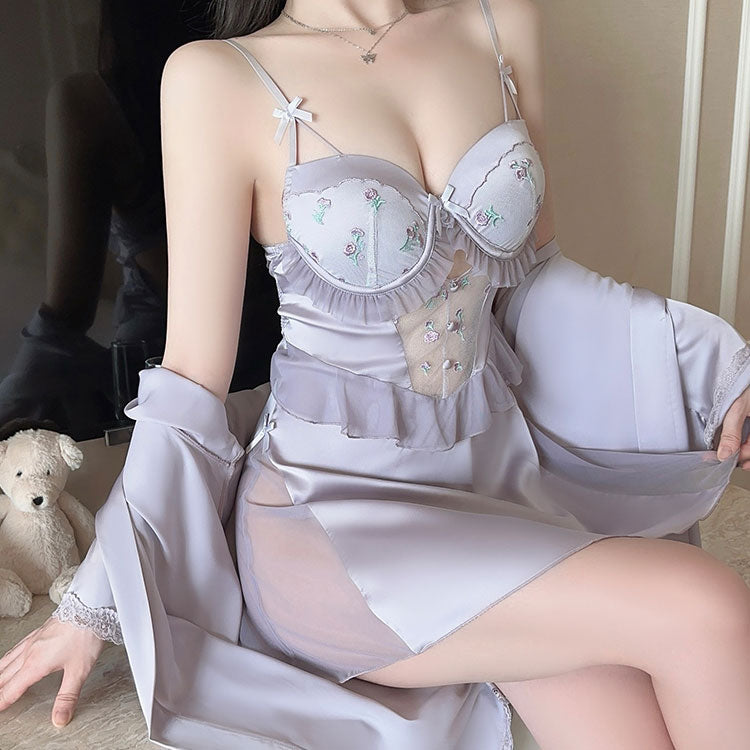 Sexy Flower Nightgown Dress SE23460