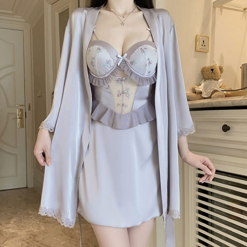 Sexy Flower Nightgown Dress SE23460