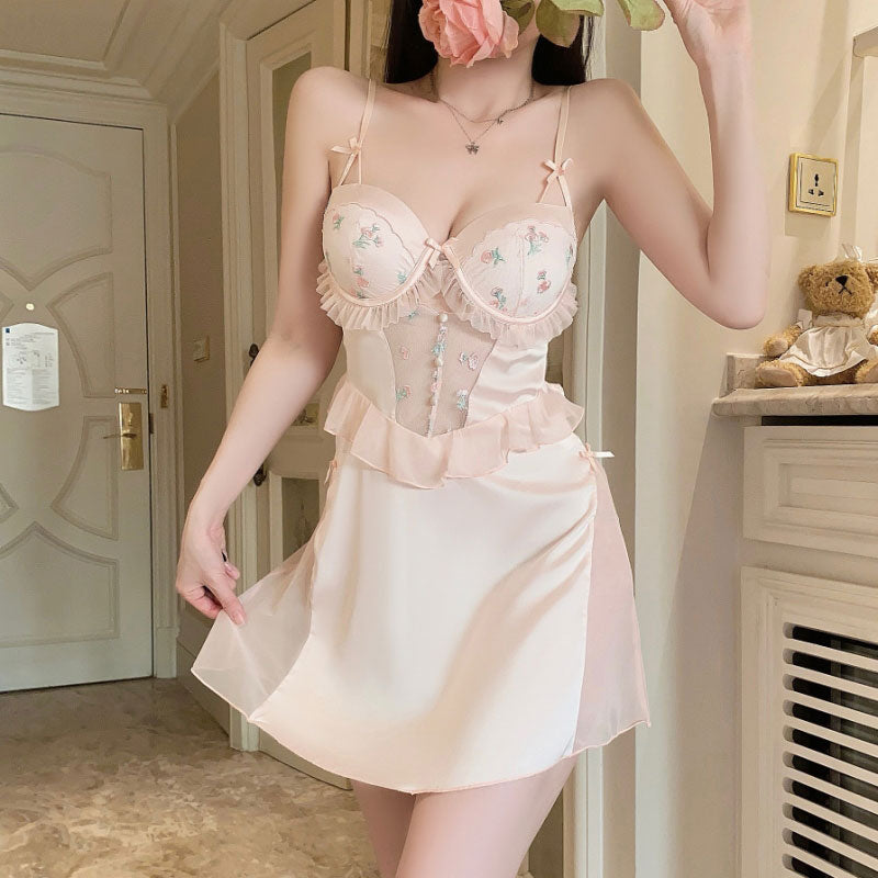 Sexy Flower Nightgown Dress SE23460