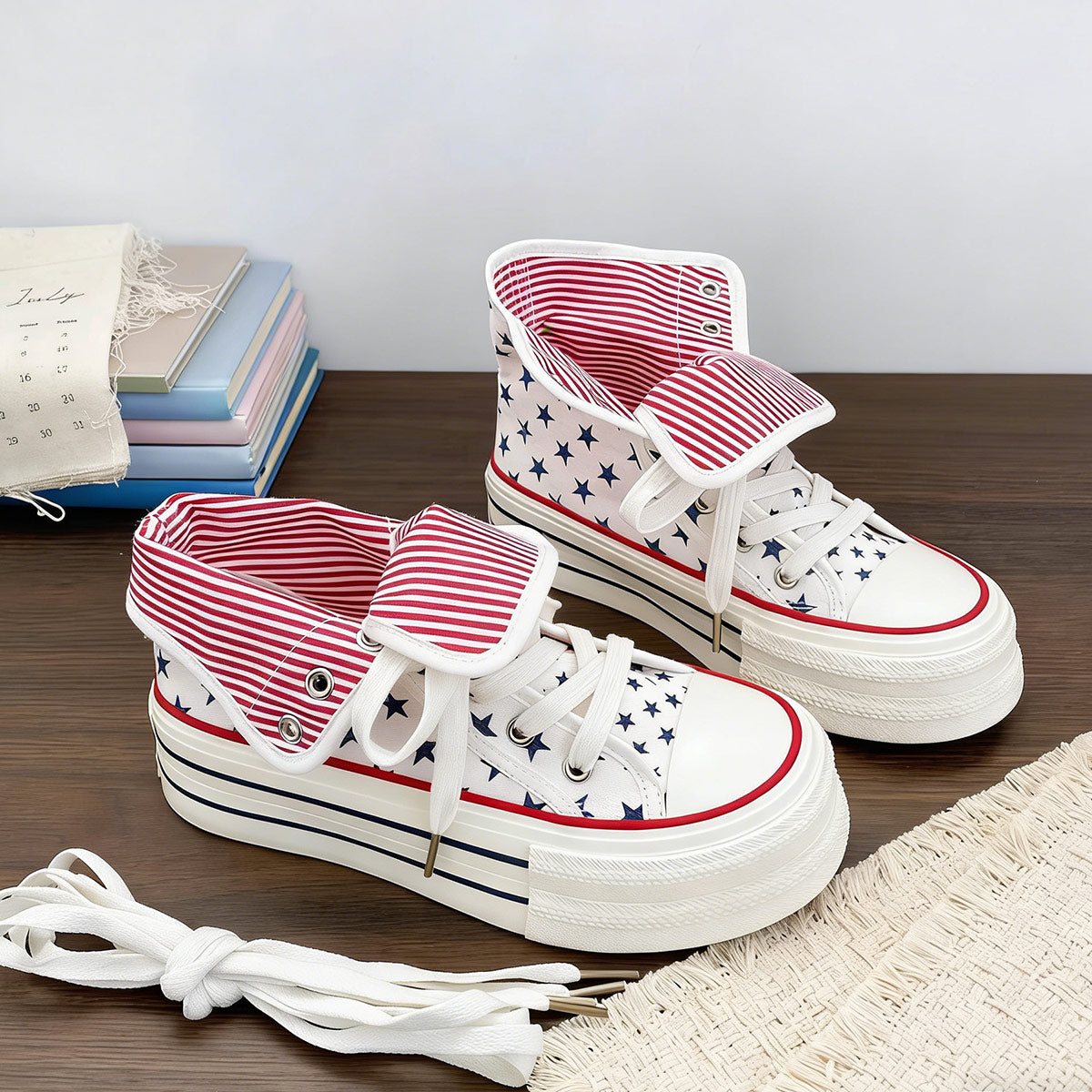 Star Striped Canvas Shoes SE23941