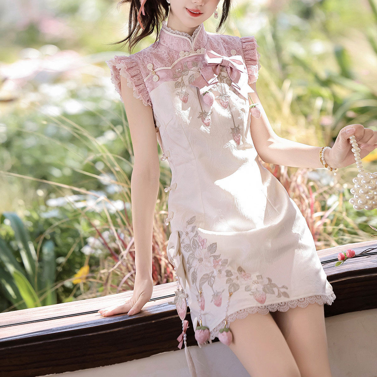 Strawberry Floral Dress SE23934