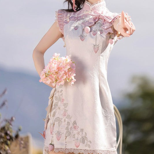 Strawberry Floral Dress SE23934