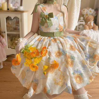 Sunflower Bow Dress SE23290