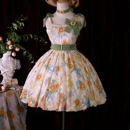 Sunflower Bow Dress SE23290
