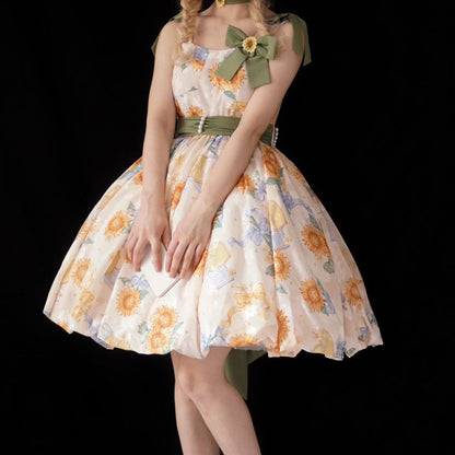 Sunflower Bow Dress SE23290