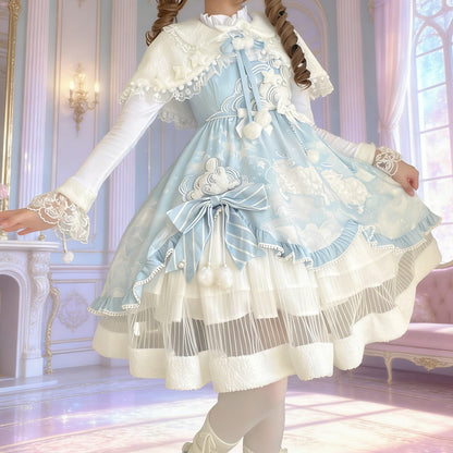 Sweet Clouds Lolita Dress Cape Set SE23866