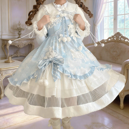 Sweet Clouds Lolita Dress Cape Set SE23866