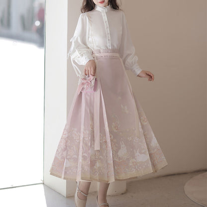 Sweet Floral Bunny Skirt Set SE22987