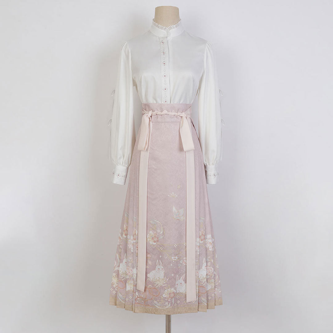 Sweet Floral Bunny Skirt Set SE22987