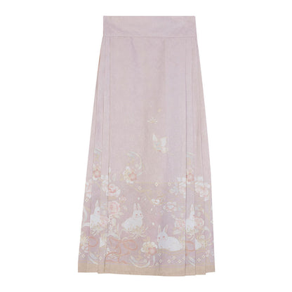 Sweet Floral Bunny Skirt Set SE22987