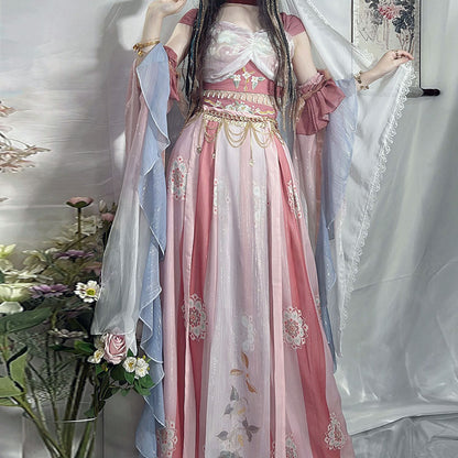 Sweet Flower Hanfu Dress SE22698