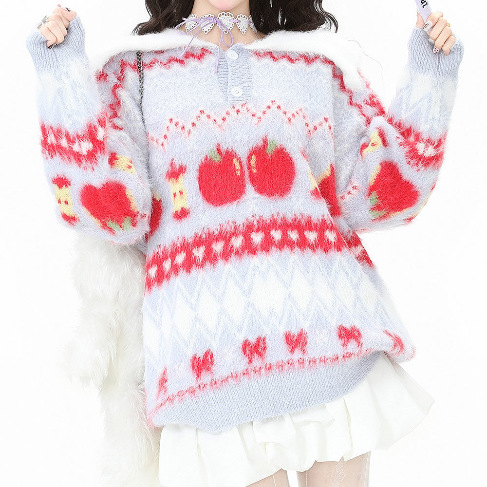Sweet Fruit Mohair Sweater SE23794