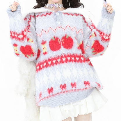 Sweet Fruit Mohair Sweater SE23794