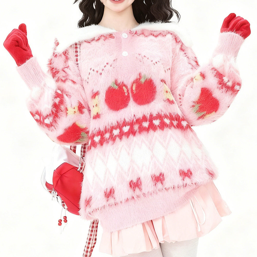Sweet Fruit Mohair Sweater SE23794