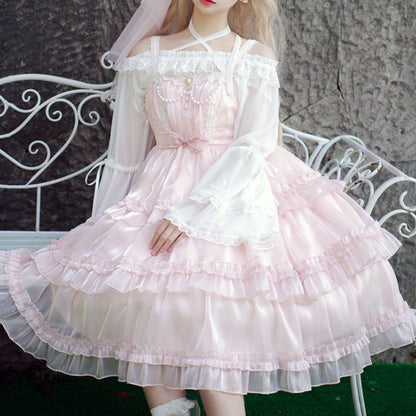 Sweet Lace Bow Kawaii Dress SE22723