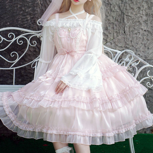 Sweet Lace Bow Kawaii Dress SE22723
