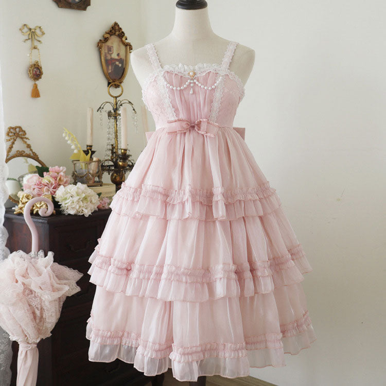 Sweet Lace Bow Kawaii Dress SE22723