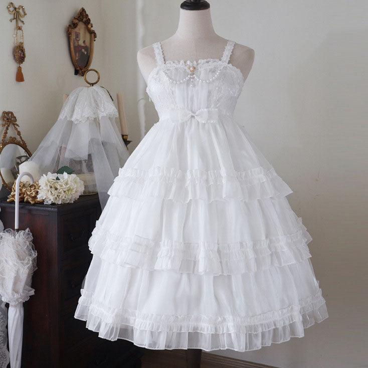 Sweet Lace Bow Kawaii Dress SE22723