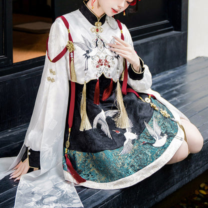 Tassel Crane Dress Set SE23844