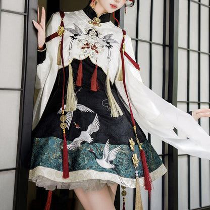 Tassel Crane Dress Set SE23844