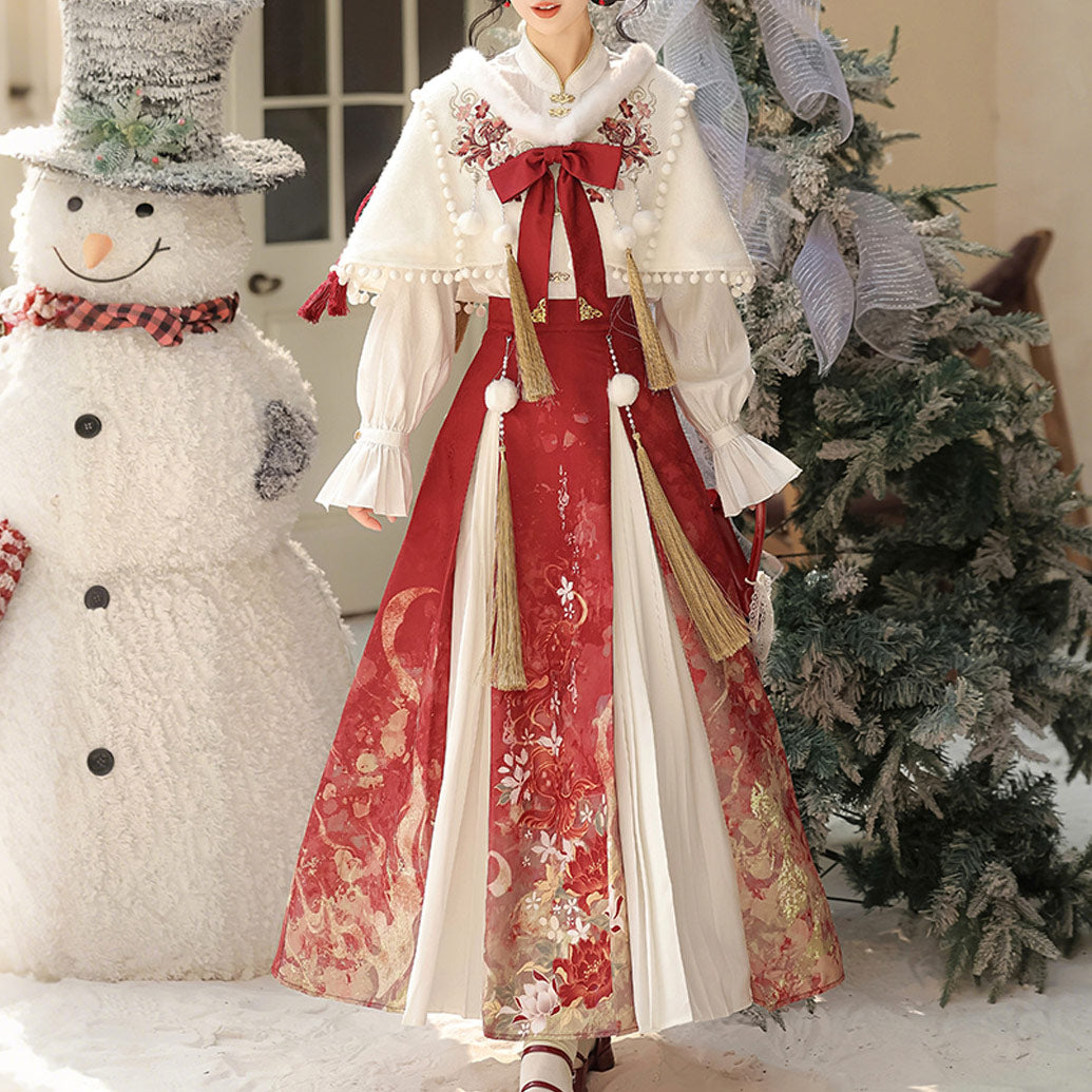 Tassel Goldfish Bowknot Skirt Set SE23846