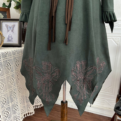 Vintage Fantasy Lolita Dress with Winged Cloak SE23795