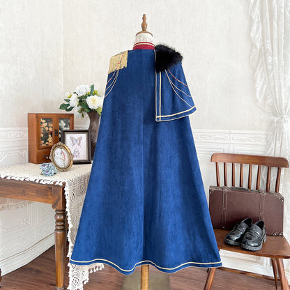 Vintage Royal Court Style Embroidered Cape Set SE23881