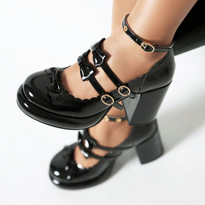 Wings Bow Heels Shoes SE23191
