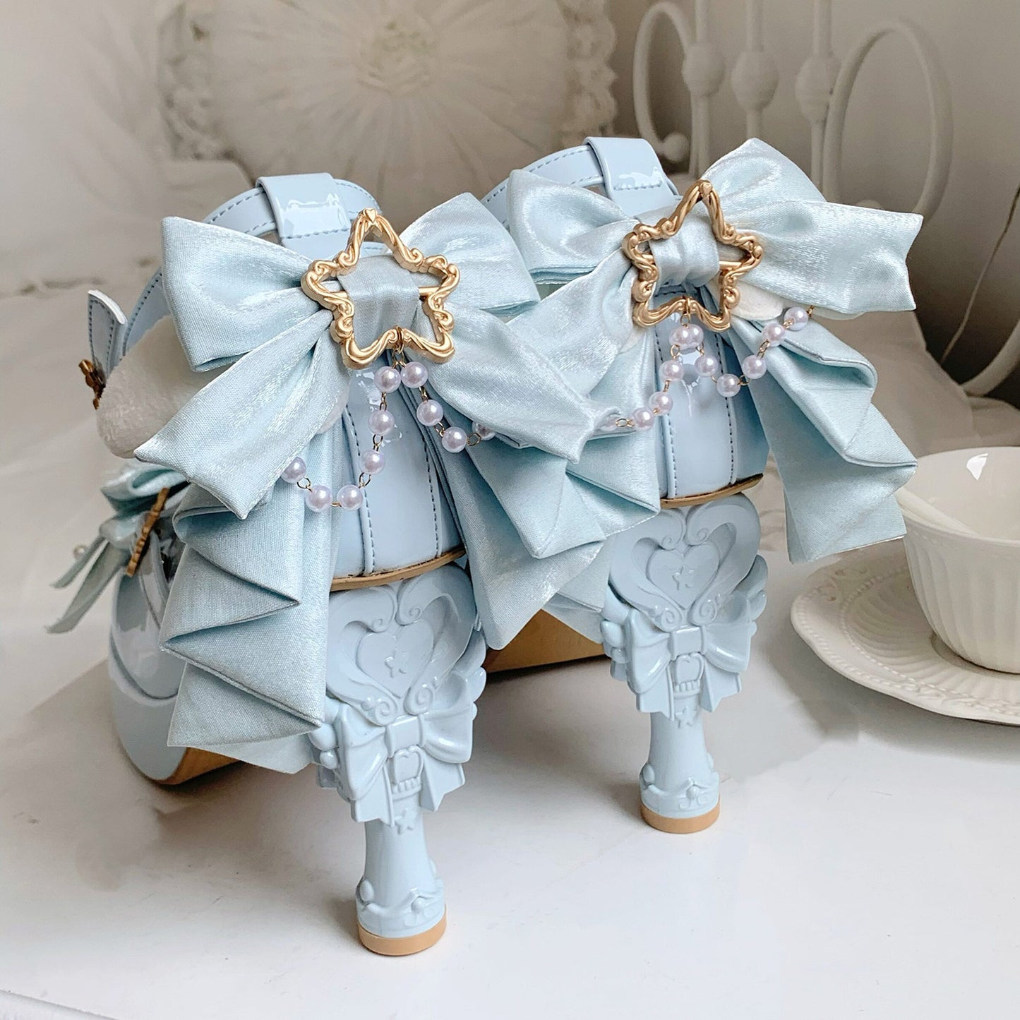 Magic Ribbon Fantasy High‑Heeled Shoes SE23987