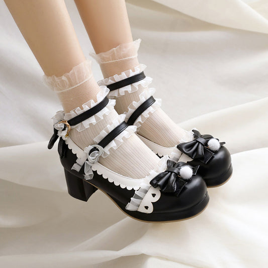 Lace Bow Princess Shoes SE23029