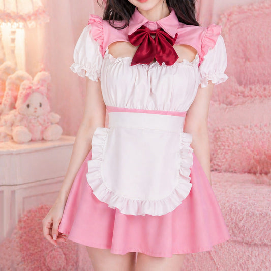 Bow Cosplay Maid Dress SE23964