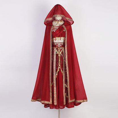 Red Cape Hanfu Skirt Set SE23136