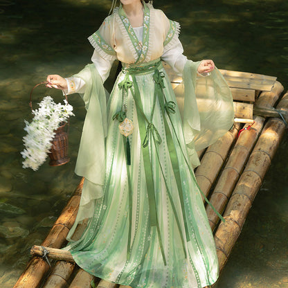 Embroidered Floral Hanfu Set SE23103