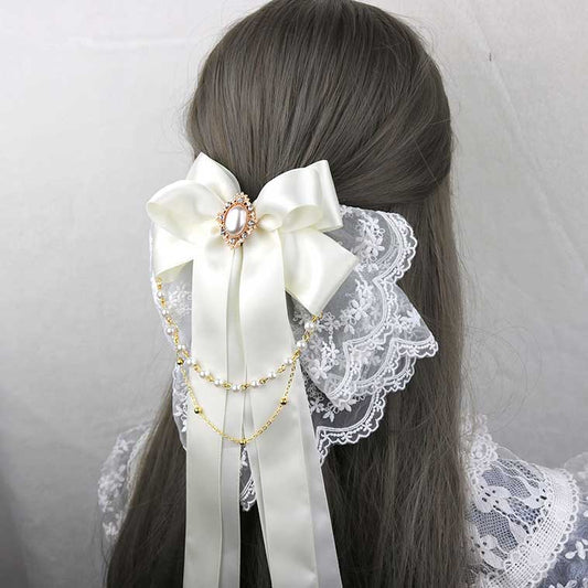 Beaded Lace Flower Hair Accessory SE23054