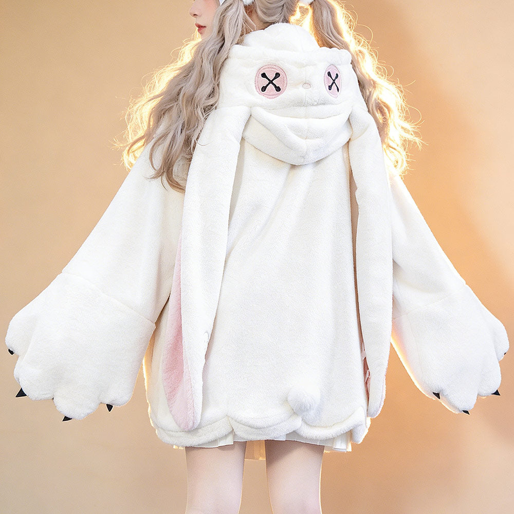 Winter Warm Fluffy Bunny Plush Coat SE23825