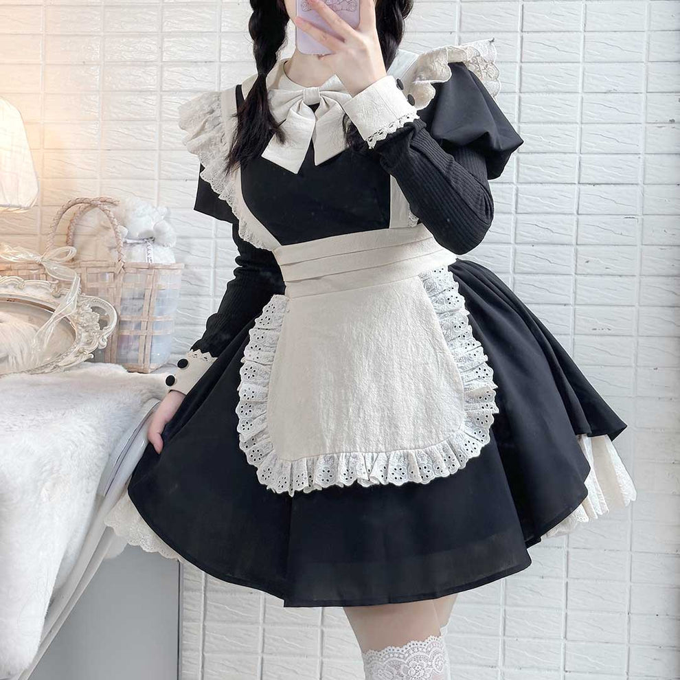 Cute Lolita Maid Lace Dress