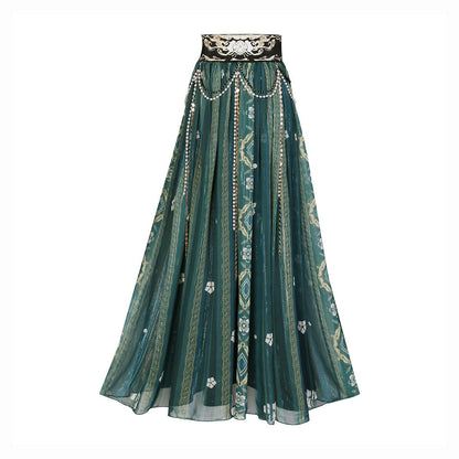 Green flower Hanfu set SE22778